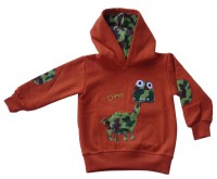 Polerón dinosaurio camuflado